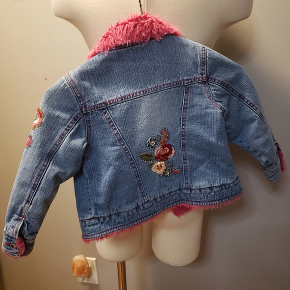 Pink Fleece Jean Jacket - Picture 2 of 7